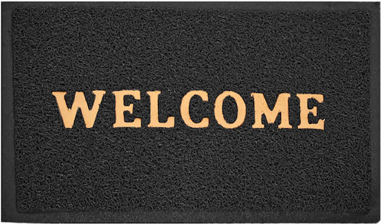 Входен Килим Welcome Черен 38x57см 81-298 Черен Входен Килим Welcome Черен 38x57см 81-298 Черен