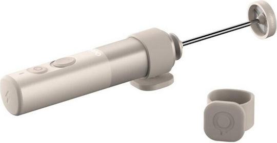 Outin LattoGo OTMF-LG-01-SS Milk Frother for Hot & Cold Milk Foam with Non-Stick Coating