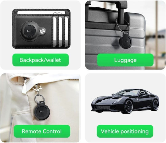 Hoco E101 Compatible with Apple Find My & Google Find Hub Black
