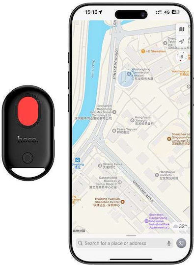 Hoco E95 Apple Find My Black Rechargeable