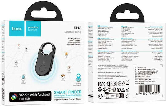 Hoco E98A Compatible With Google Find Hub Black