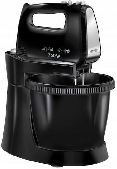 MPM Mmr-22z/c Μίξερ με Πλαστικό Κάδο 3lt Μαύρο 750W