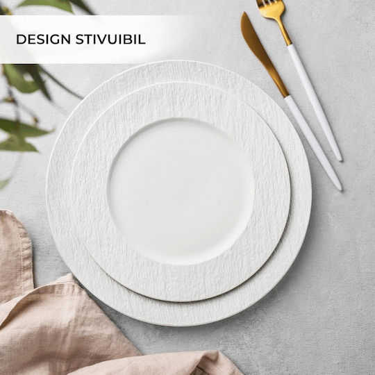 Miamio White Ceramic Dinnerware Set 20pcs