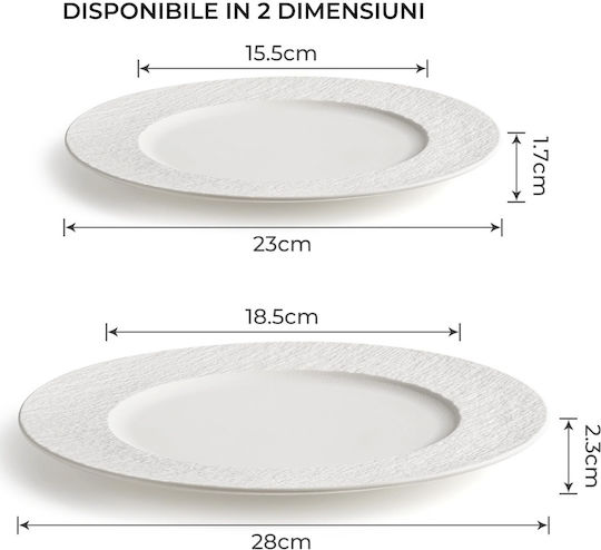 Miamio White Ceramic Dinnerware Set 20pcs