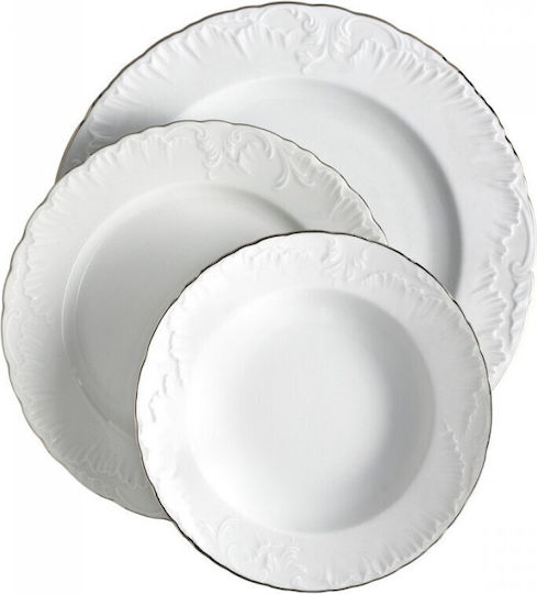 Emfasi Rococo Πλατίνα Porcelain Dinnerware Set