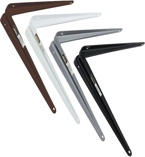 FFG Raft de colț Robust din Metal în Culoare Alb 400x450mm 1buc 25752