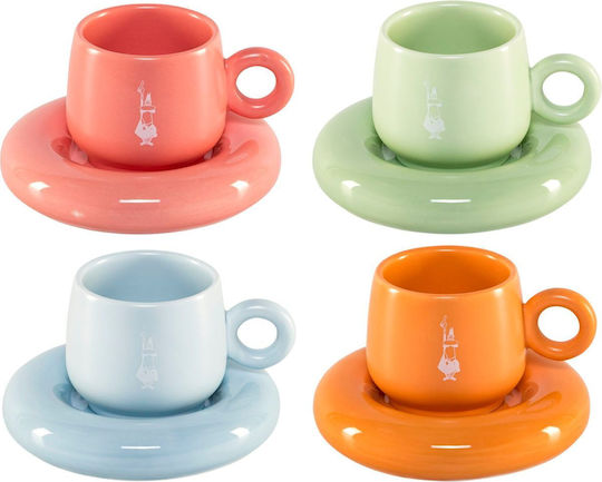 Bialetti Комплект Кафяви Чаши 4 Бройки