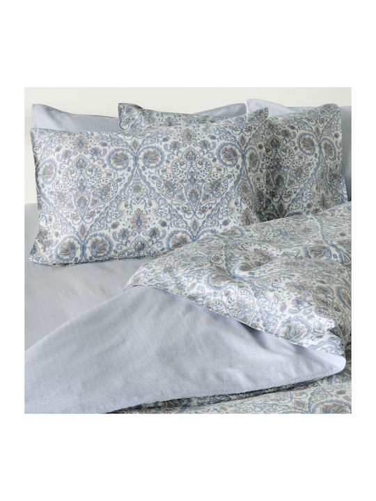 Kentia Cotton Satin Duvet Cover Set 220x240cm Double with 2 Pillowcases Aniz Stylish Aniz