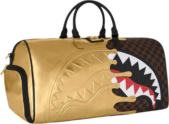 Sprayground Sharks In Paris Sack Voyage Gold Fabric