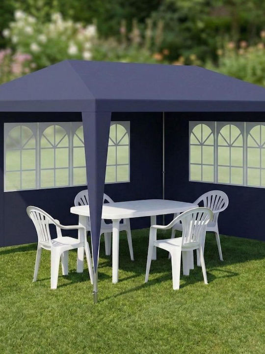 Κιόσκι Κήπου Μπλε 3x4m