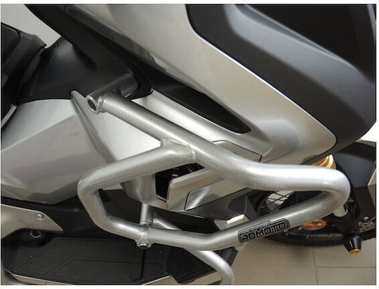 Motorcycle Engine Guards High+Low Rdmoto Honda X-adv 17-20 Silver