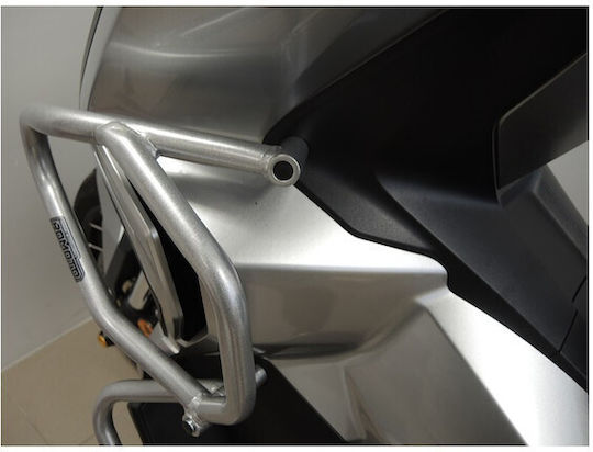 Motorcycle Engine Guards High+Low Rdmoto Honda X-adv 17-20 Silver