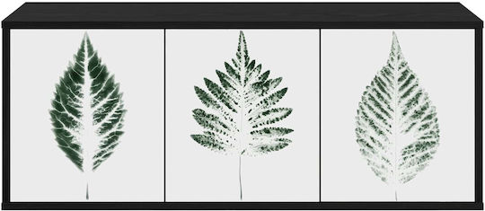 Dulap Suspendat Din Stejar Negru 102x33x40cm