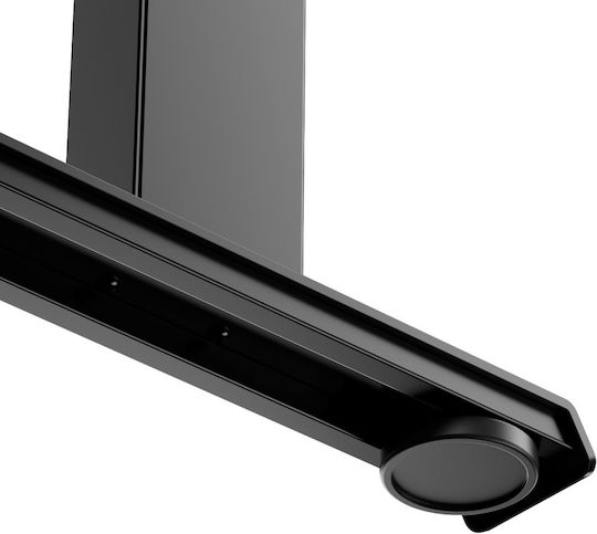 ErgoAction Solid Rock Klappbare Metallische Schreibtischbasis Schwarz 100x80x62cm