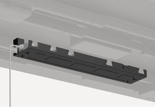 ErgoAction Solid Rock Klappbare Schreibtischbasis Metallisch Weiß 100x80x62cm