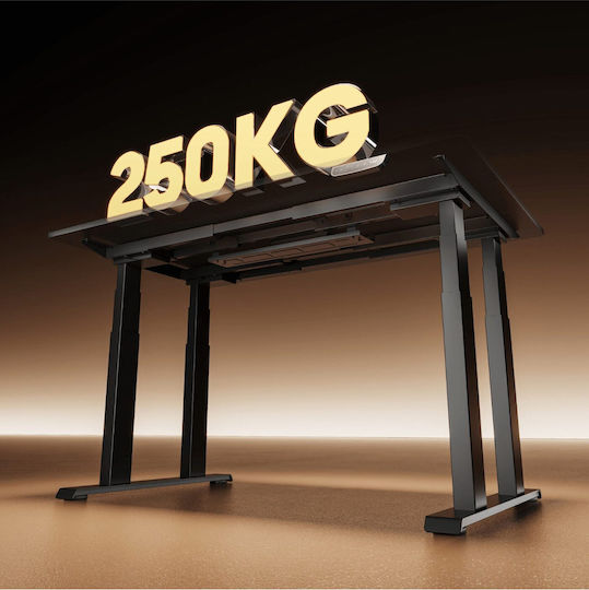 ErgoAction Solid Rock Klappbare Schreibtischbasis Metallisch Weiß 100x80x62cm