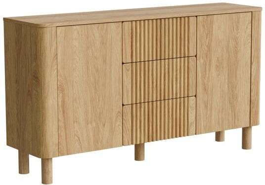 Μπουφές Houston 2168 Ξύλινος με Συρτάρια Hickory Δρυς 150x40x85cm