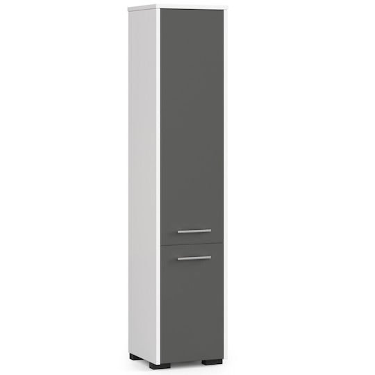 Akord Furniture Factory Dulap Coloana Pentru Baie Pardoseală 30x30x140cm Gri Akord Furniture Factory Dulap Coloana Pentru Baie Pardoseală 30x30x140cm Gri