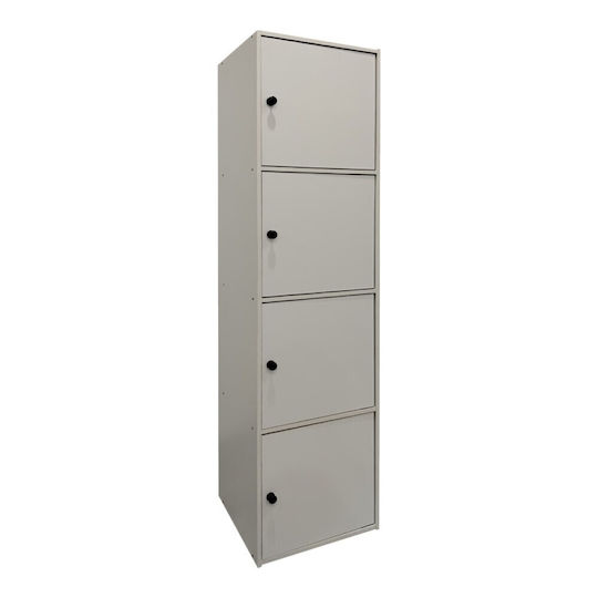 Pakketo Gabino 383-000013 Floor Bathroom Column Cabinet 40x39x158cm White
