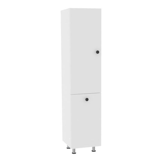 Pakketo Gingo 120-000383 Στήλη Μπάνιου Δαπέδου 33x35x159cm Λευκή