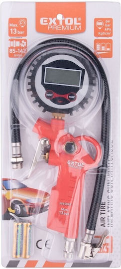 Pistol Umflare Anvelope Extol Premium Manometru de Presiune 1/4"