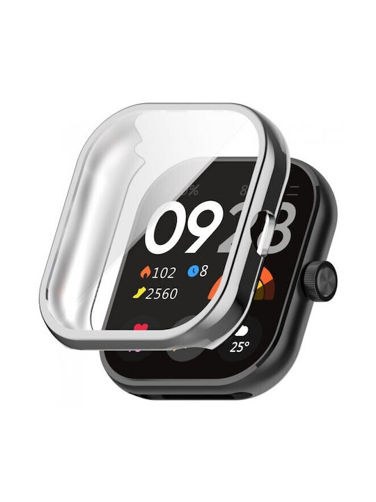 Electroplated Θήκη Σιλικόνης σε Γκρι χρώμα για το Xiaomi Redmi Watch 4 Electroplated Θήκη Σιλικόνης σε Γκρι χρώμα για το Xiaomi Redmi Watch 4