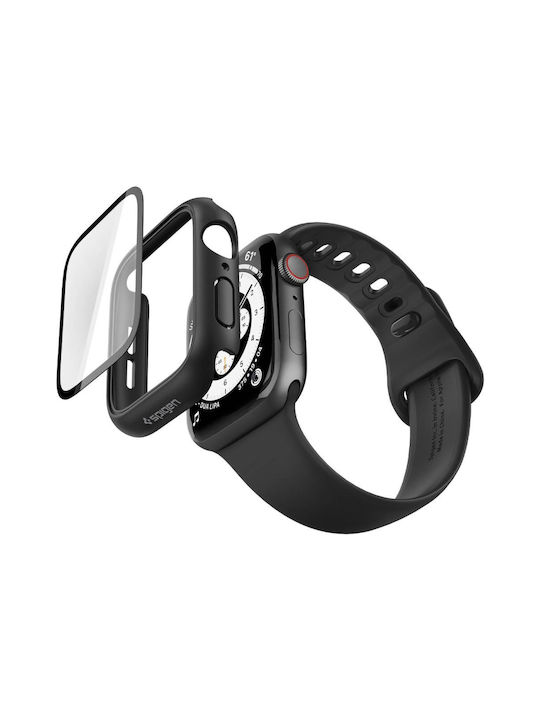 Spigen Thin Fit 360 в Черен цвят за Apple Watch 4 / 5 / 6 / Se 1 / 2 / 3