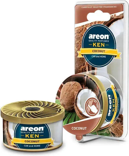 Areon Car Air Freshener Can Console/Dashboard Ken Blister Coconut 35gr