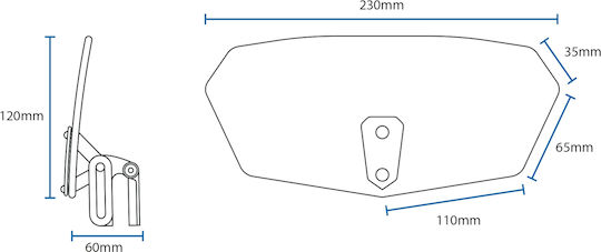 Honda Motorrad-Windschutzscheiben Erweiterung Oxford Windshield Transparent