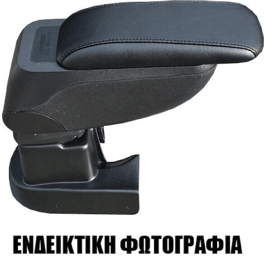 Cik Car Leather Armrest for Renault Modus Black