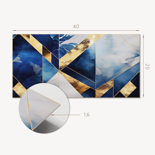 Autocolante Decorative Pentru Plăci de Faianță Din Vinil Imprimare Geometrică Nuanțe 10x40x20 Cm