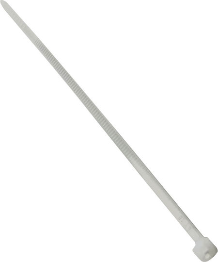 Tretytka Πλαστικά Δεματικά Καλωδίων 100mmx2.5mm σε Λευκό χρώμα (100τμχ)