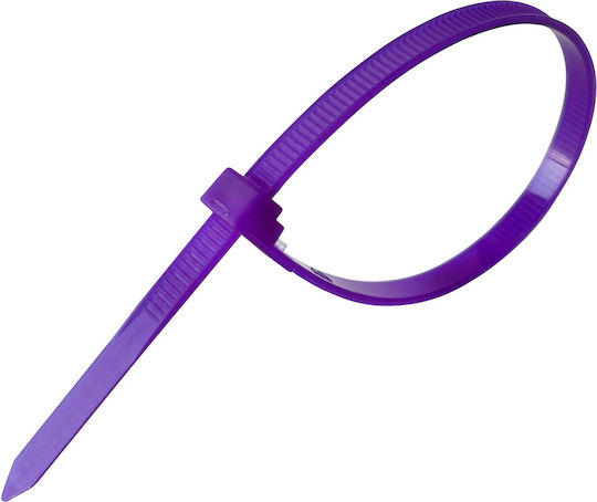 Tretytka Plastic Cable Tie 200mmx4.8mm In Purple Colour (1 Piece)
