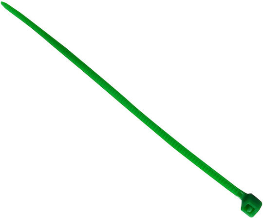 Tretytka Πλαστικά Δεματικά Καλωδίων 100mmx2.5mm σε Πράσινο χρώμα (100τμχ)