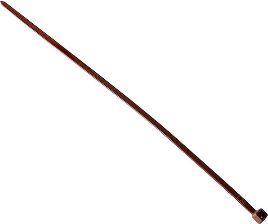 Tretytka Πλαστικό Δεματικό Καλωδίων 200mmx3.6mm σε Καφέ χρώμα (1τμχ)