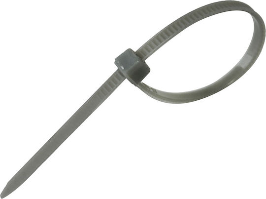 Tretytka Plastik Kabelbinder 100mmx2.5mm in Grau Farbe (1Stück)