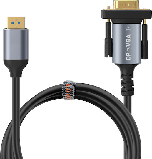 Linq Cable Adapter Video Displayport To Vga 1.8m Resolution Full Hd 1080p 60hz Black