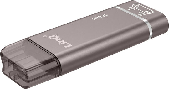 Linq Mini Hub Usb-c To Audio Jack 3.5mm Micro Sd Usb-c 100w Grey