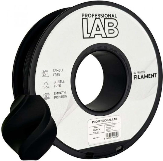 Professional Lab PLA+ 3D Drucker Filament Schwarz 1kg