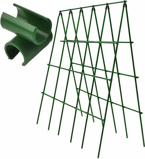 Set 10 Conectori Araci De Grădină Zola Structuri De Plante Tip Cruce 90° Suporturi 11 Mm Reutilizabile Verzi