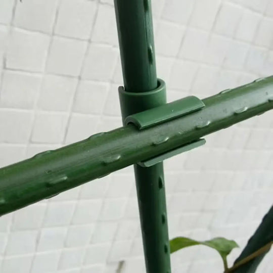 Set 10 Conectori Araci De Grădină Zola Structuri De Plante Tip Cruce 90° Suporturi 11 Mm Reutilizabile Verzi