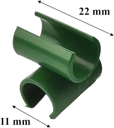 Set 10 Conectori Araci De Grădină Zola Structuri De Plante Tip Cruce 90° Suporturi 11 Mm Reutilizabile Verzi