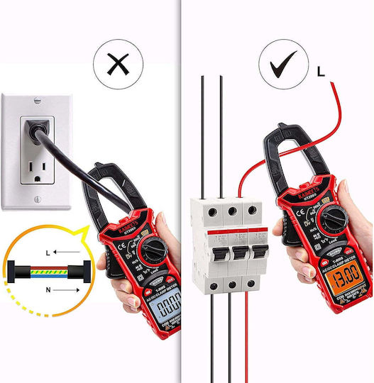 Digital Klemmmessgerät 0A Wechselstrom X0018G96EJ Wahre Effektivwert