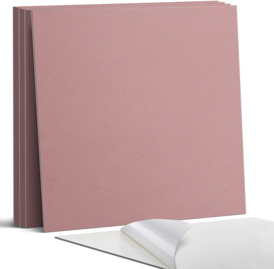 Set Vinyl Kacheln Dekoration Küche Oder Bad Rosa 4x50x50 cm