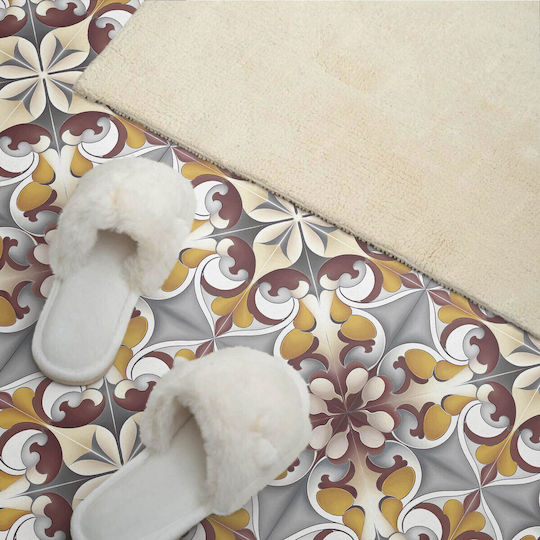 Vinyl Tile Sticker Pack Mosaic Flower Pattern 6x60x30 Pcs