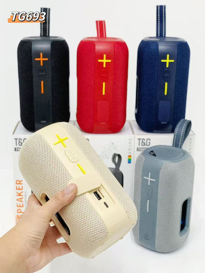 T&G TG693 Bluetooth Колонка 8W с Време на работа до 3 часа Черна