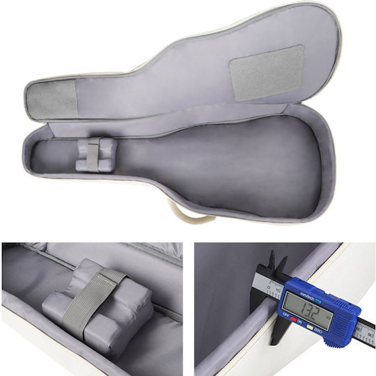 Hard Bag Wasserdichte Akustikgitarrentasche mit Gepolstertem Braun