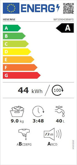 Hisense Mașină de spălat rufe 9kg 1400 de rotații WF5I9043BWFS