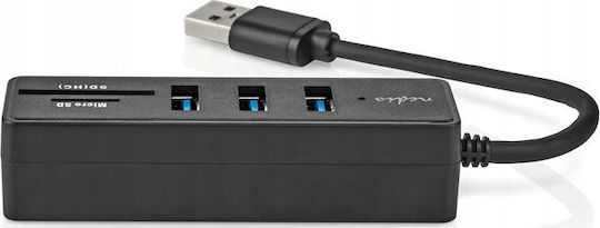 Nedis Usb-a 3.2 Gen 1 Hub 5 Ports Ultra-fast Transfer Up To 5 Gbit S Black