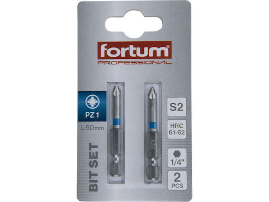 Set 2 Phillips Pz Bits 1x50mm Fortum 4741311 S2